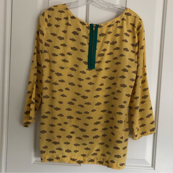 Anthropologie Maeve Linosa Silk Top Sz Sm - Picture 4 of 11